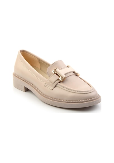 Bambi Bej Kadın Loafer Ayakkabı K01216100009 Bej