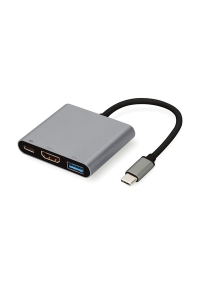 Type-c To Usb 3.0 4k Ultra Hd Hdmı 3 In1 Dönüştürücü Adaptör - Cr13hb