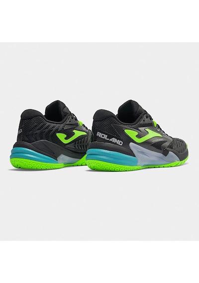 Joma Trols2601c Roland Toprak Kort Erkek Tenis Ayakkabısı - Siyah/neon Yeşil