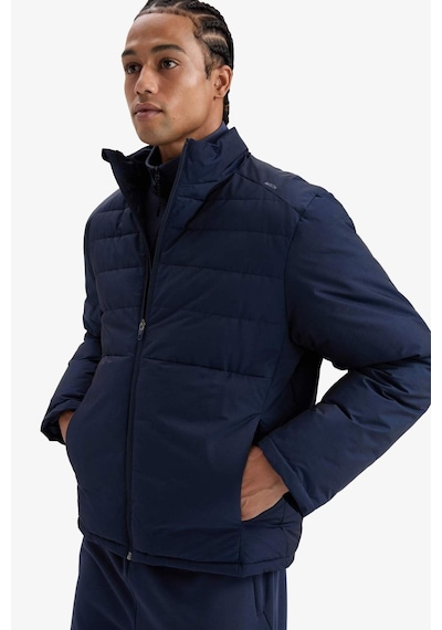 Defacto Defactofit Su İtici Regular Fit Fermuarlı Su Geçirmez Mont E9219ax25aunv238 Lacivert