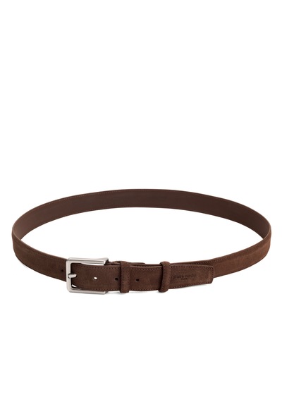 Pierre Cardin Suet Deri Erkek Kemer En 3,5 Cm Pc-1009 Kahve - Suet