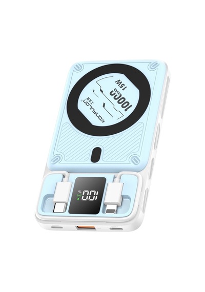 M25w 10.000 Mah 20w Pd Magsafe Powerbank - Mavi Düz Renkli