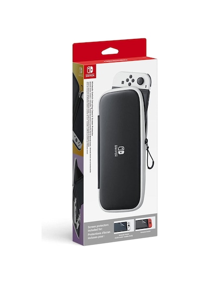 Nintendo Switch Oled Çanta & Ekran Koruyucu . Lisanslı Car