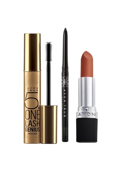 True Lash Genius Siyah Maskara Black Ice Göz Kalemi Ve Mat Ruj Paketi - 191351340