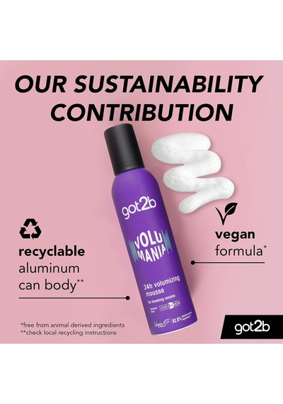Volumania 24h Hacim Veren Köpük 250 Ml, Saç Şekillendirici Köpük, Hacim Artırıcı Saç Köpüğü, Güçlü Tutuş, Vegan Formül