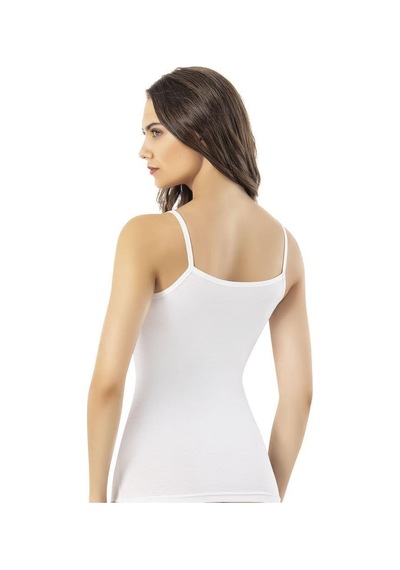 Kota Bayan Bambu İp Askılı Atlet 6611b Beyaz