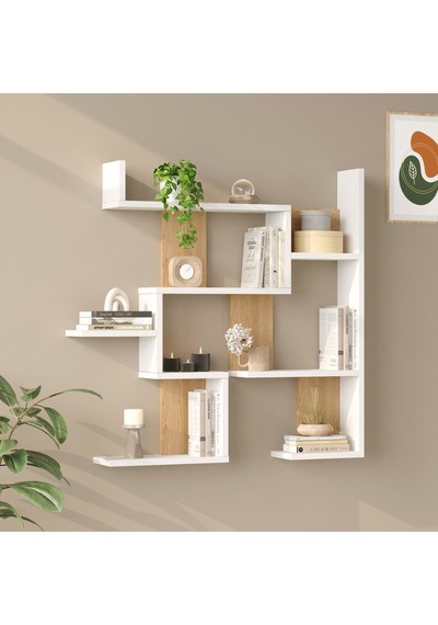 Wall 26 Duvar Rafı Sepet-beyaz Wal26-sw Sepet Ceviz
