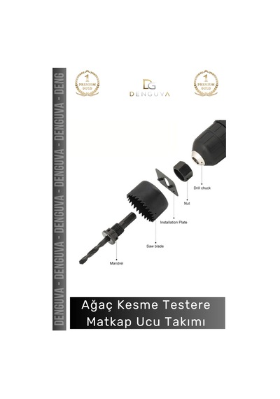 Matkapucutakımı 16 Parça Panç Seti Metal Ahşap Plastik Alüminyum Delme Aparatı Kesme Matkap Ucu Tak