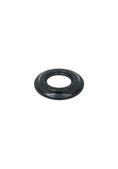 Porselen Yuvarlak Çerçeve 100 100 Mm 1 Gözlü, Sıva Altı-siyah