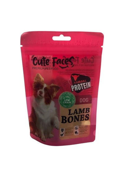 Cute Faces Dog Beef Bones Köpek Ödül Maması 80 G