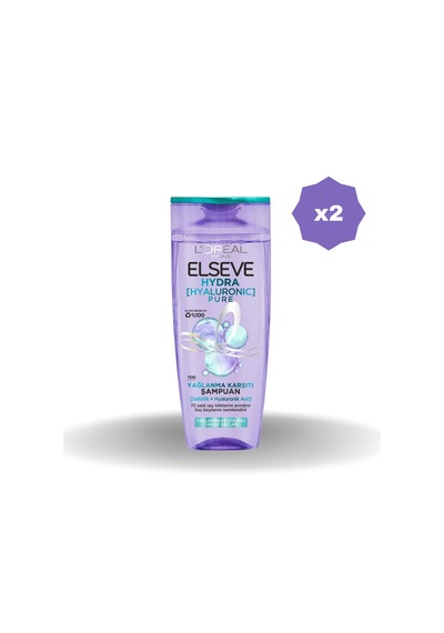 Elseve Şampuan Hydra Hyaluronic Pure 300 Ml - 2 Adet