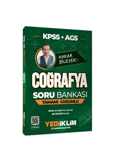 2027 Kpss Ags Coğrafya Tamamı Çözümlü Soru Bankası / Hakan Bil...
