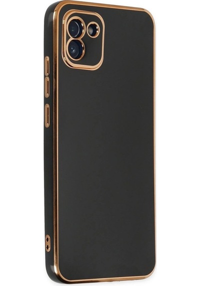 Samsung Galaxy A03 Kılıf Volet Silikon - Siyah