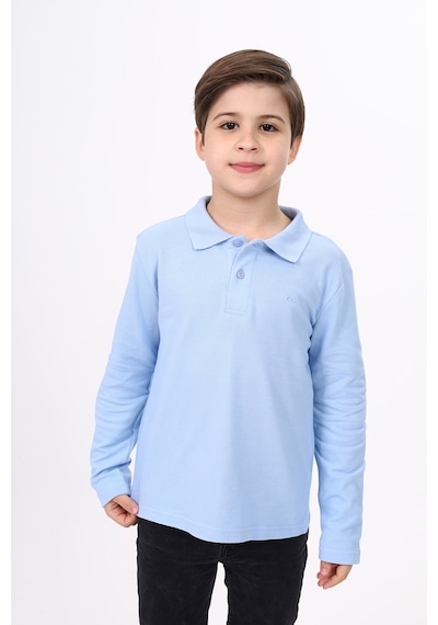 Toontoy Kids Toontoy Unisex Çocuk Nakışlı Tişört Mavi