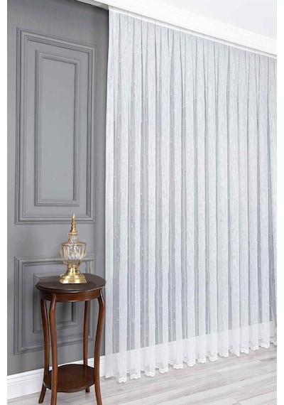 Evdepo Home Kullanıma Hazır Örme Tül Perde (540740972)