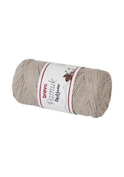 Pamuk Makrome İplik 250 Gr 240 Metre Koton Renk Kodu: 304 Açık Bej