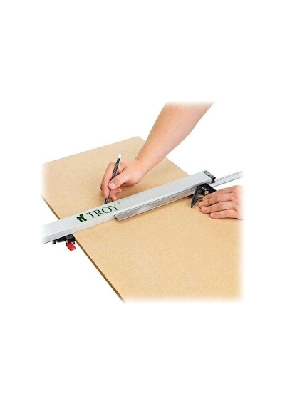 Troy 25007 Kıskaçlı Alüminyum Testere Kılavuzu, 122cm