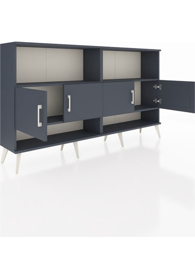 Arges Konsol 4 Raflı 4 Kapaklı 176x30x99 Antrasit-antrasit Antrasit-antrasit Arges Konsol 4 Raflı 4 Kapaklı 176x30x99 Antrasit-antrasit Antrasit-antrasit
