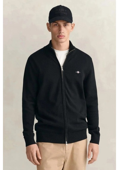 Gant Erkek Siyah Regular Fit Fermuarlı Hırka-24713