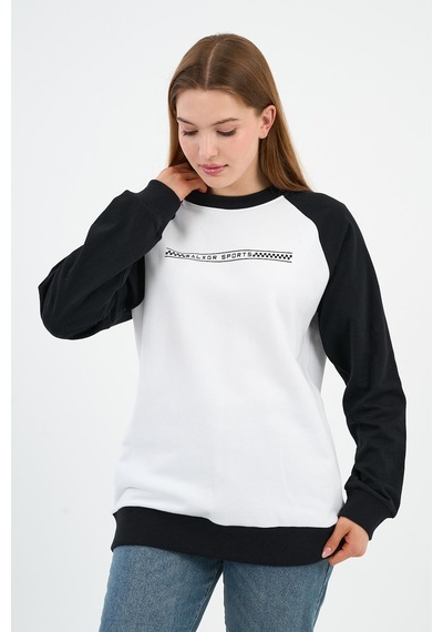 Alexander Gardi Baskılı Regular Fit Sweatshirt Unx-731-00-wn Beyaz - Siyah