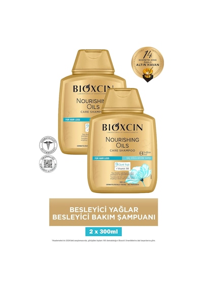 Bioxcin Besleyici Yağlar Şampuan 300 Ml 2 Adet