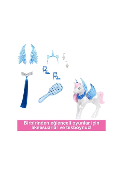 Barbie Mavi Saçlı Prenses Bebek