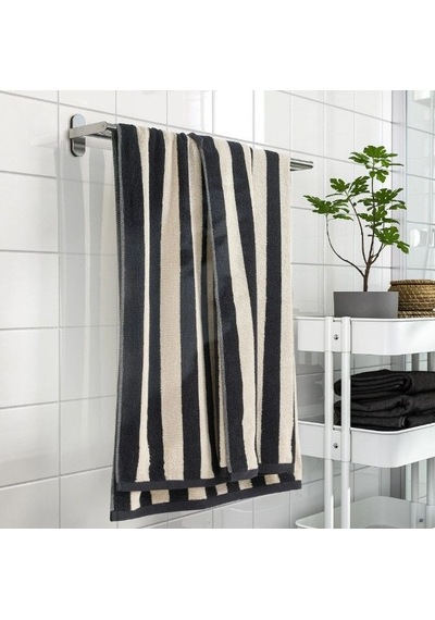 Ikea Slanhöstmal Banyo Havlusu 70 X 140 Cm Siyah - Bej
