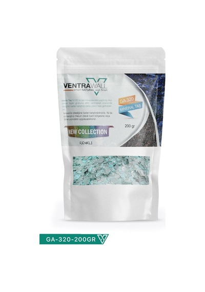 Ventrawall Açık Mavi Mineralli Taş Parçacıkları Ga-320-200Gr