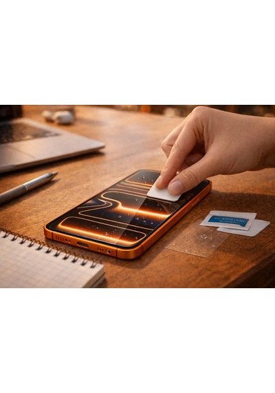Pp Apple iPhone 17 Pro Max Uyumlu Anti Statik Ekran Koruyucu Toz Tutmayan Kırılmaz Cam