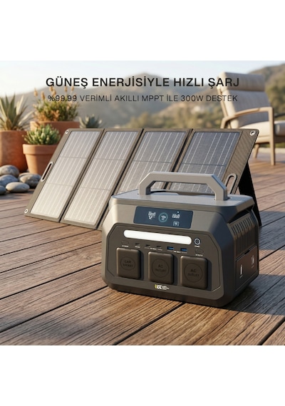 Initial Entropy Energy Solar Başlangıç Paketi (P800 Taşınabilir Güç Kaynağı + SP100 Taşınabilir Solar Panel)