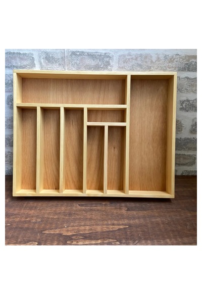 45x35 Cm Ahşap Kaşıklık Çekmece İçi Yemek Takımı Ve Servis Gereçleri Düzenleyici Organizer