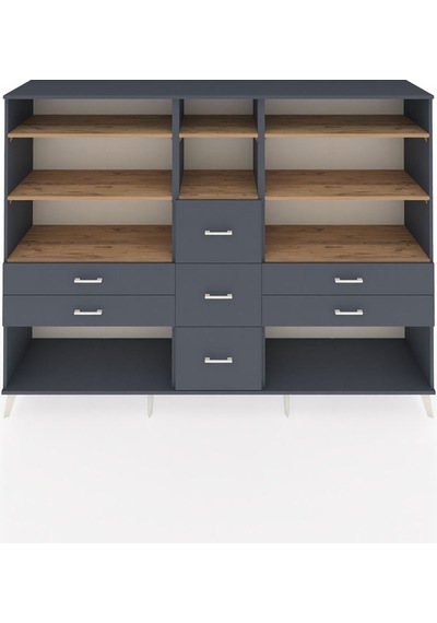 Hyperion Dolap 8 Raflı 7 Çekmeceli 220x44x163 Antrasit-çam/antra Antrasit-çam/antrasit Hyperion Dolap 8 Raflı 7 Çekmeceli 220x44x163 Antrasit-çam/antra Antrasit-çam/antrasit