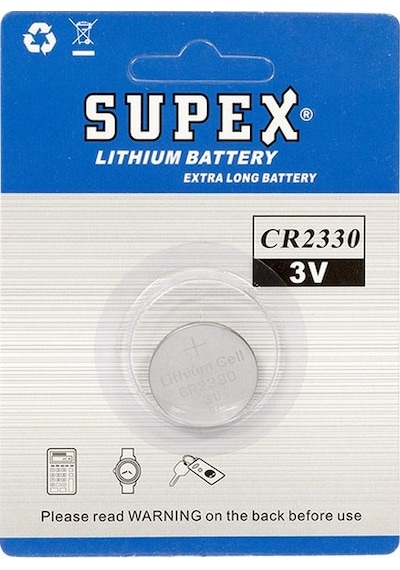 SUPEX CR2330 3V LİTYUM PİL TEKLİ