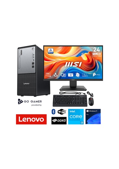 Lenovo ThinkCentre Neo 50T L29D i3-14100 8 GB 256 GB SSD 24" W11P Masaüstü Bilgisayar