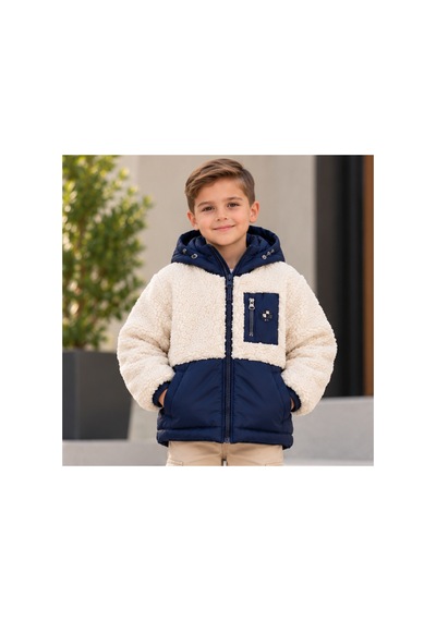 Maxx Kleın Erkek Çocuk Lacivert Kapüşonlu Peluş Görünümlü Mont Fermuarlı Cepli, İki Renkli Günlük Kışlık Çocuk Montu 12-18 Ay, 2-3-4-6-8 Yaş Maxx Kleın Erkek Çocuk Lacivert Kapüşonlu Peluş Görünümlü Mont Fermuarlı Cepli, İki Renkli Günlük Kışlık Çocuk Montu 12-18 Ay, 2-3-4-6-8 Yaş