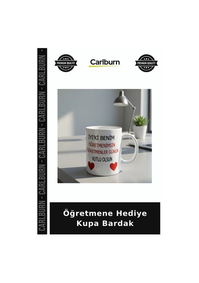Öğretmene Hediye Kupa Bardak Tatlı İkram Çay Keyfi Eğitimci Hatırası Çok Renkli