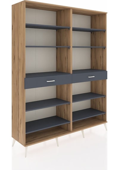 Hyperion Gardrop 10 Raflı 2 Çekmeceli 176x44x221 Çam-antrasit Antrasit Hyperion Gardrop 10 Raflı 2 Çekmeceli 176x44x221 Çam-antrasit Antrasit