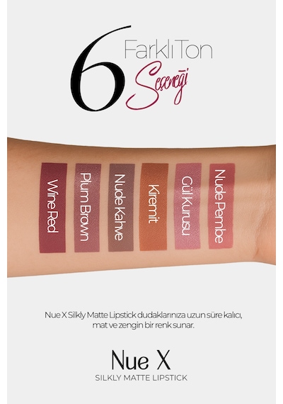 Nue X Silkly Matte Lipstick Kiremit 03 0
