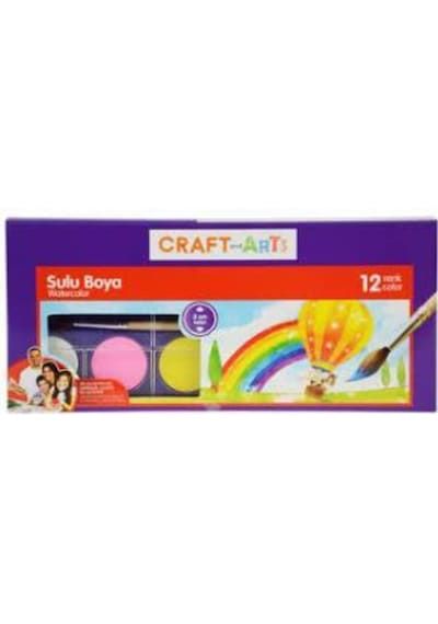 Craft And Arts 12 Renk Sulu Boya Büyük Boy L Jumbo