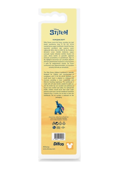Difaş Stitch Yumuşak Kıllı Diş Fırçası 4-7 Yaş