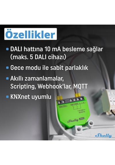 Shelly Dalı Dimmer Gen3 Akıllı Dalı Dimmer Led Kontrol Rölesi
