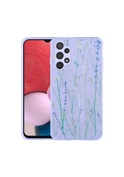 Zore Galaxy A13 4g Kılıf Simli Desenli Kamera Korumalı Parlak Ogaa Popy Kapak - Kalp