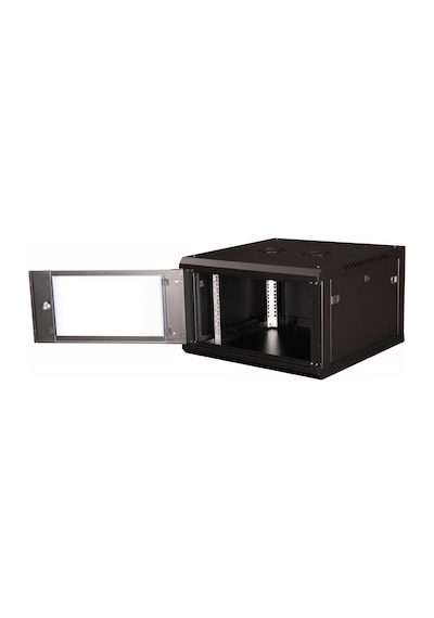 Lande - 6u 19" Duvar Tipi Rack Kabinet Genişlik: 600 Mm Derinlik: 600 Mm Siyah