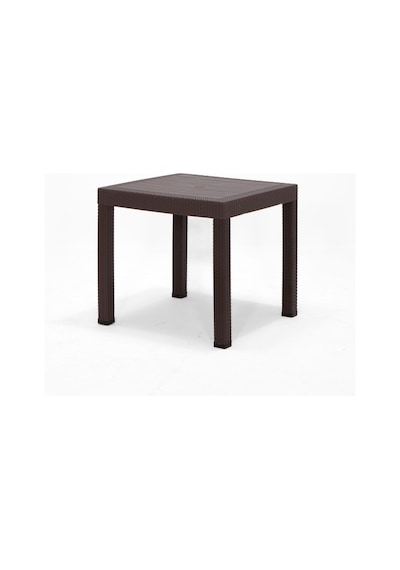 Rattan Kahve Kollu 4 Sandalye Masa Takımı - Bahçe&Balkon&Teras Kahverengi