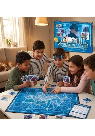 Scotland Yard Gizli Takip Ve Dedektiflik Oyunu - Eğlenceli Mantık Ve Akıl Yürütme Kutu Oyunu