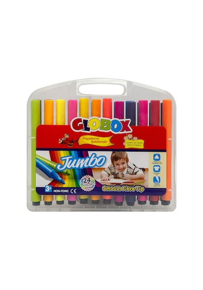 Globox Jumbo Üçgen Keçeli Kalem 24Lü 1517