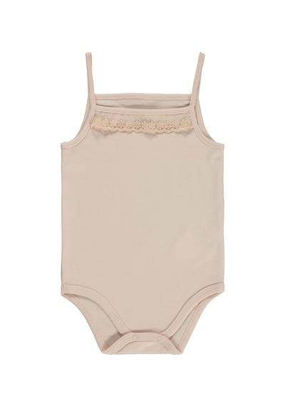 Civil Baby Kız Bebek Çıtçıtlı Badi 12-24 Ay Pudra 14587140523Y-5 Pudra