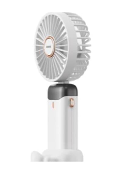 Asonic Afn28 Beyaz 500mah 3 Kademe Dijital Göstergeli Katlanabilir Mini Usb Fan