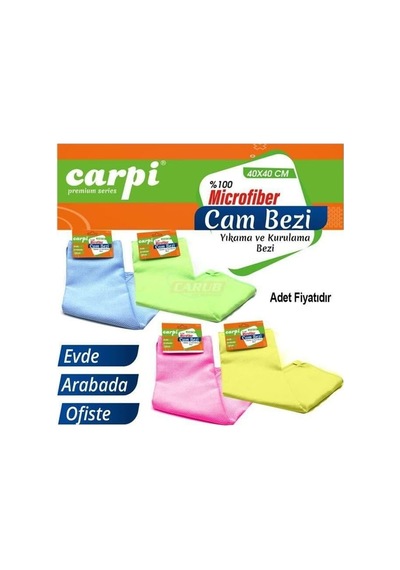 Premium Mikrofiber Cam Bezi, Baklava Desen,%100 Mikrofiber, 40x40 Cm, Yıkama Ve Kurulama Bezi 1 Adet Belirtilmemiş