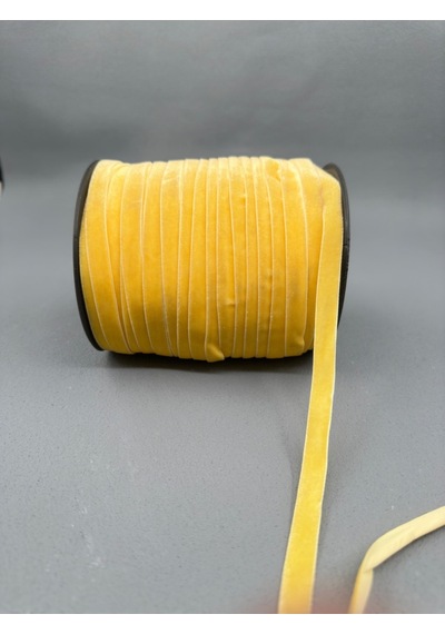 Paşateks- 1 Cm Düz Kadife-5 Metre D.sarı